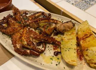 Aladroc Fish Bar (Ruzafa, Valencia) Pulpo a la brasa, especialidad de Aladroc Fish Bar en Ruzafa