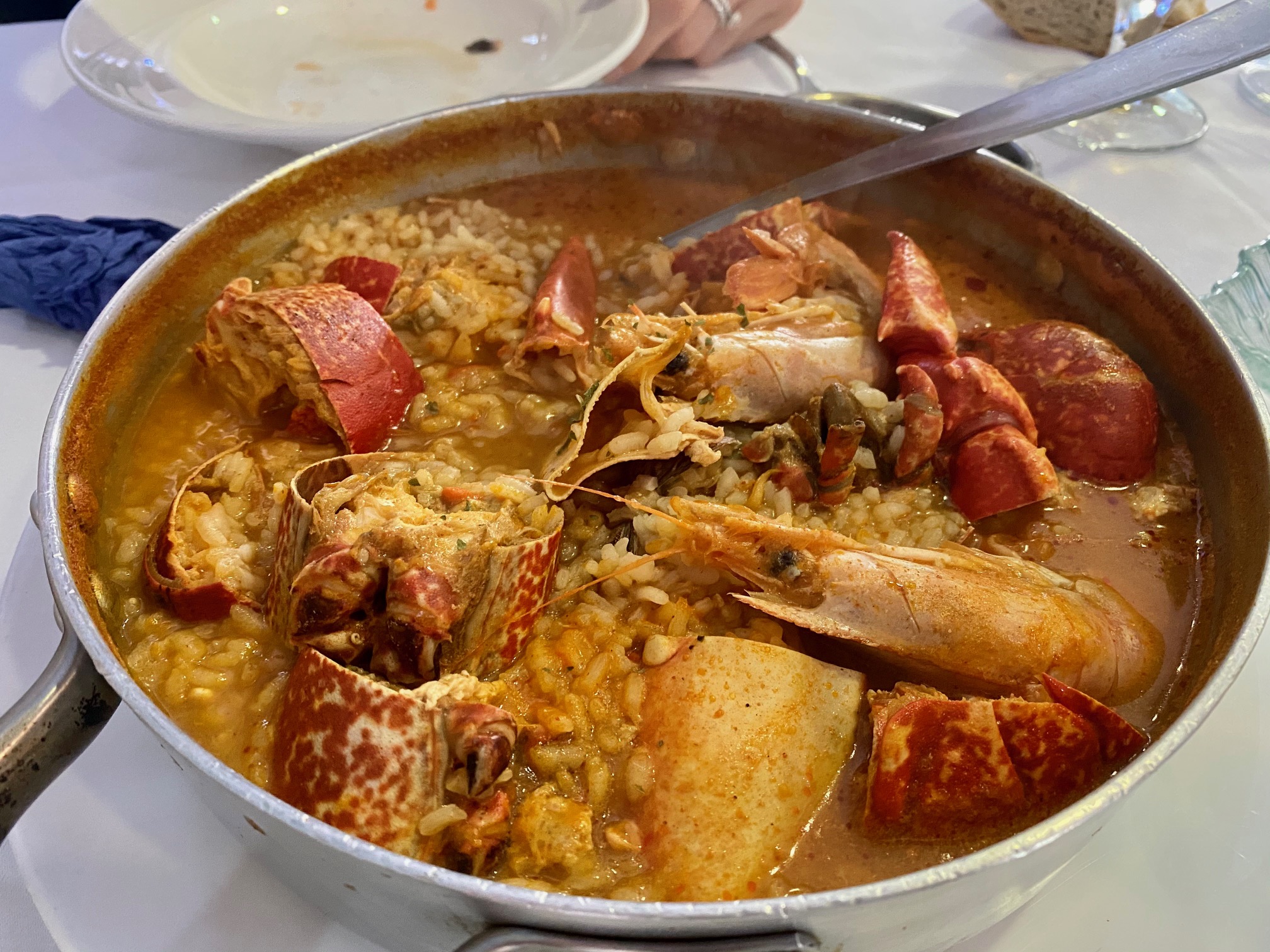 El famoso arroz caldoso de marisco de Rinlo